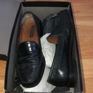 Croc embossed Bostonian leather shoes